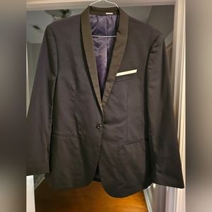 Mens Murano Size XL Dark Blue/Black Sport Coat/Jacket